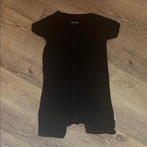 Little Sleepies Play Shorty Zippy Black
